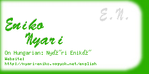 eniko nyari business card